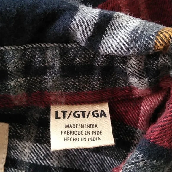 RedHead -Men's Plaid Button-Up Shirt - Red and Black XLT - Picture 6 of 6